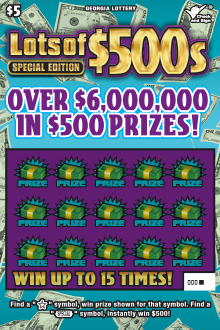 Lots of $500s SPECIAL EDITION ticket