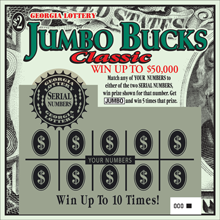 JUMBO BUCKS Classic ticket