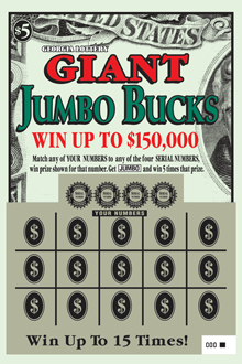 GIANT JUMBO BUCKS ticket