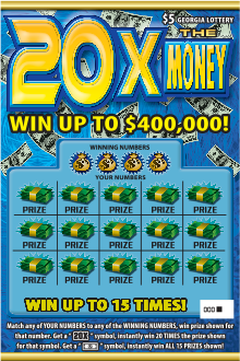 20X THE MONEY ticket