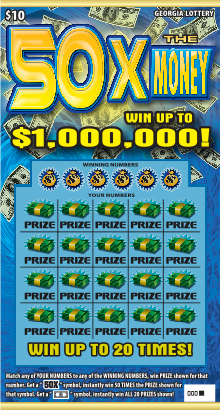 50X THE MONEY ticket