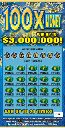 100X THE MONEY ticket