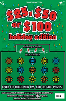$25, $50 or $100 holiday edit ticket