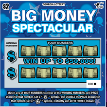 BIG MONEY SPECTACULAR Georgia scratch-off ticket