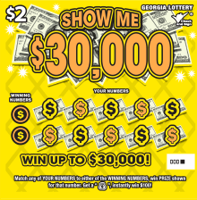 SHOW ME $30,000 ticket