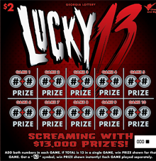 LUCKY 13 ticket