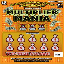 1636 - $2 MULTIPLIER MANIA - Georgia Lottery