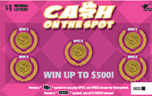 CA$H ON THE SPOT Georgia scratch-off ticket