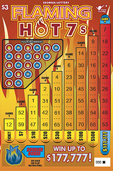 FLAMING HOT 7s ticket