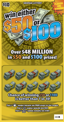 Win Either $50 or $100 ticket