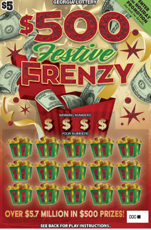 $500 Festive FRENZY ticket