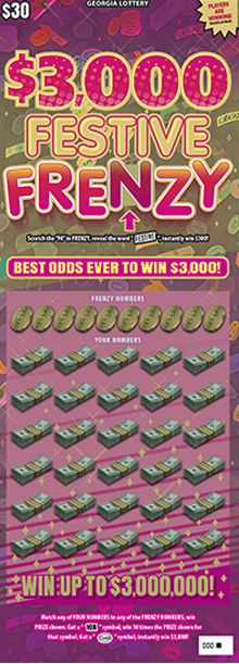 $3,000 FESTIVE FRENZY ticket