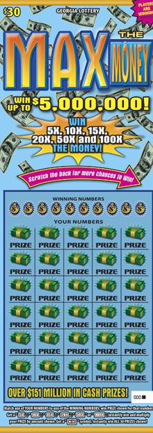 MAX THE MONEY ticket