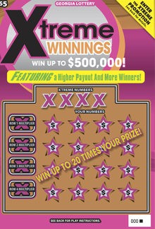 Xtreme WINNINGS ticket