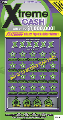 Xtreme CASH ticket