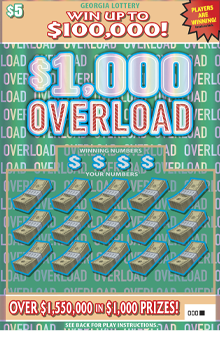 $1,000 OVERLOAD ticket