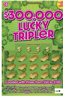 $300,000 LUCKY TRIPLeR ticket
