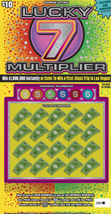 LUCKY 7 MULTIPLIER ticket