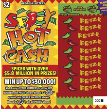 SPICY HOT CASH ticket