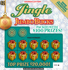 Jingle JUMBO BUCKS ticket